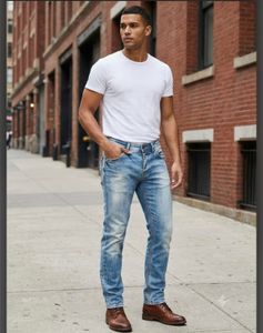 Spykar Men's Blue Distressed Wash Jeans