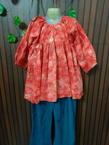Ethnic Indian Kurta Set with Palazzo