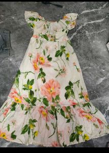Floral Off-Shoulder Maxi Dress