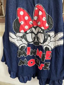 Length-37,,Minnie Mouse Denim Dress