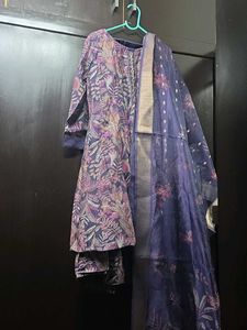 New sharara set..never used..beautuful navy floral
