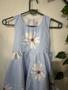 Cute Blue Floral Dress