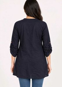 Elegant Navy Blue Kurta