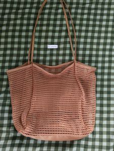 Summer Beach Stylish Mesh Woven Tote Bag
