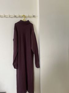 long pullover mauve jumper dress like new