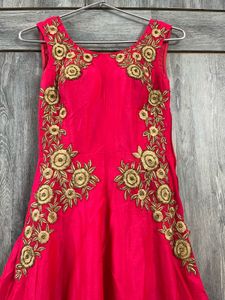 Stylish pink gown