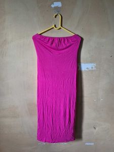 Boohoo Pink Tube Dress