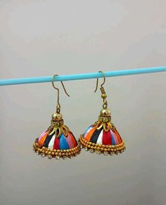 Handcrafted 💞Silk Thread Jhumka Earrings✨
