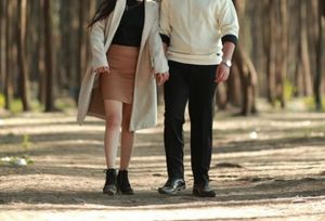 Tan Color Short Skirt