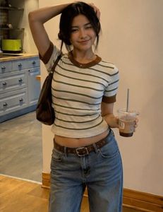 Striped Knit T-Shirt