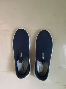 Comfortable Navy Blue Slip-On Shoes
