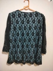 Elegant Black Lace Top