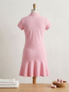 Length-32,,Pink Polo Shirt Dress