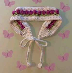 Crochet Floral Scarf