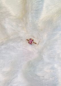 Elegant Pink Gemstone Ring