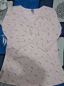 Women's Pink Printed Kurta