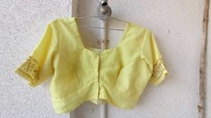 Yellow Embroidered Blouse