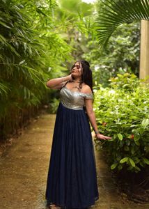 Sparkly Off-Shoulder Gown