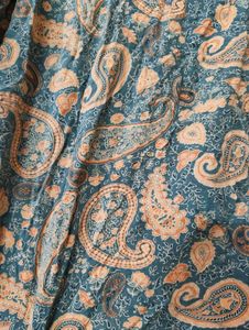 Stylish Paisley Print Button-Up Top