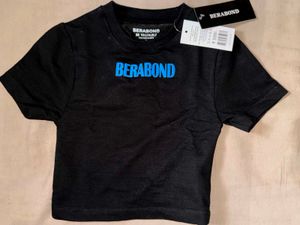 BERABOND Black Graphic Baby Tee
