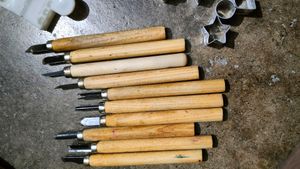 10 Metal And Wood Handle Tools Combo