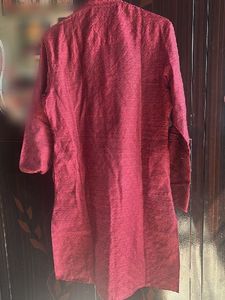 Men's Maroon Kurta
