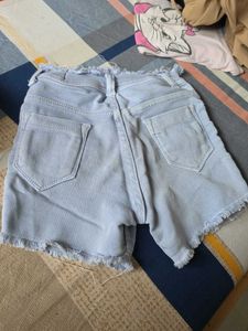 Light Blue Denim Shorts