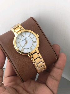 Elegant Gold Tone Ladies Watch