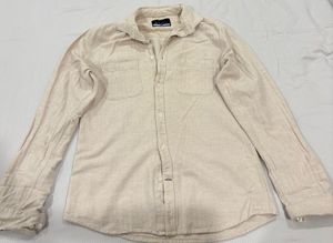 Beige Linen Blend Shirt – Size s