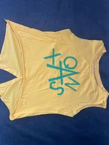 Yellow Graphic Tank Top