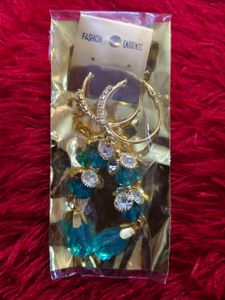 Fashion Stylist Golden Earrings