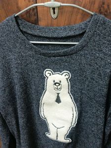 Bear Graphic Crewneck Sweatshirt