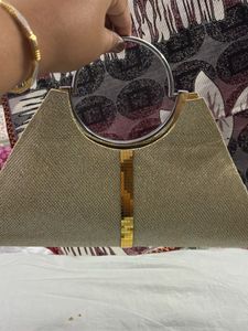 Sparkly Gold Clutch Bag