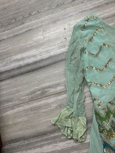 Embellished Mint Green Kurta
