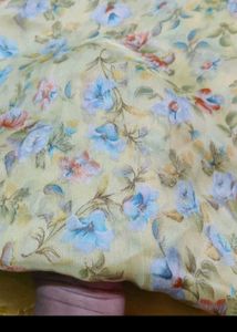Floral Print chiffon saree