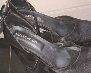 Platform Heels with Ankle Strap