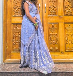 🪻Lavender Sequin&Embroidered Lehenga Choli