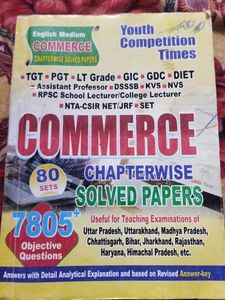 Commerce Chapterwise Solved Papers for Exams