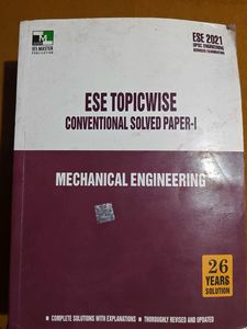 ESE Mechanical Engineering Solved Paper