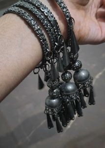 Oxidized Black Bangles