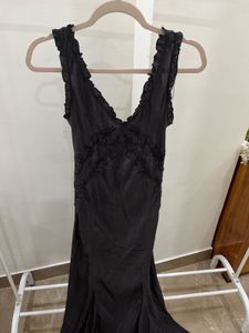 ZARA EMBROIDERED LONG MAXI DRESS