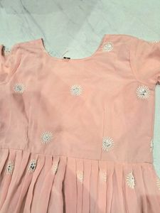Elegant Peach Anarkali Suit with Dupatta
