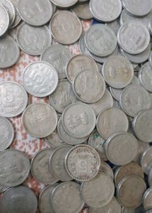 (200 Pcs) 5 rupees copper niklel Old rare Coins