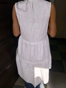 White Sleeveless one piece