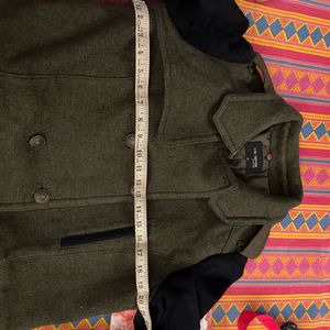 Stylish Wool Blend Double-Breasted Coat