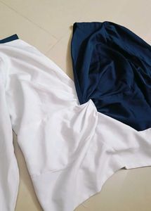 Chic Two-Tone Twist Front Top
