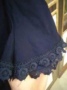 stylish navy blue top  design....