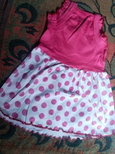Cute Pink Polka Dot Dress