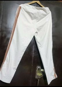 Off White Trouser With Stripe Detail 32 Waist