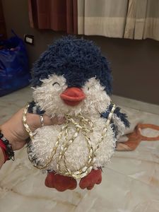Adorable Plush Penguin Shoulder Bag